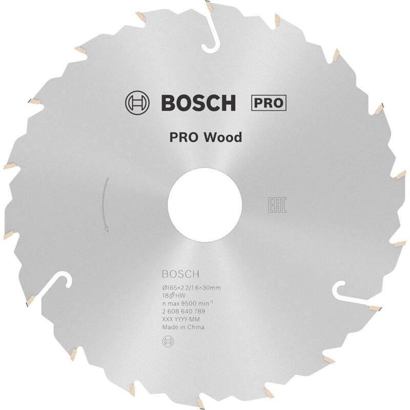 Bosch - Lame de scie circulaire pro Wood 165 x 2,2 x 30 mm - 2608640789