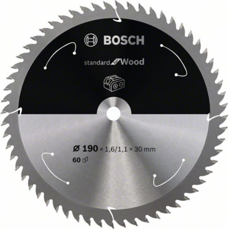 Bosch - Lame pro Wood cordless pour scies circulaires 190 x 1,6 x 30 mm - 2608837711