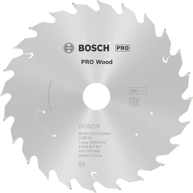Bosch - Lame pro Wood cordless pour scies circulaires 140 x 1,5 x 20 mm - 2608837671