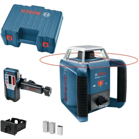 Bosch Professional Laser rotante GRL 400 H (Pannello a singolo tasto, portata: fino a 400 m (diametro), in valigetta)
