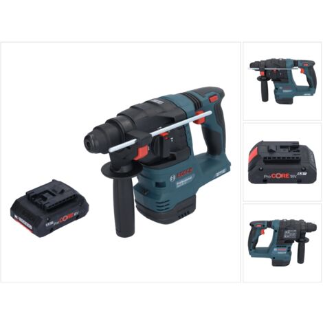 Bosch Professional – Marteau perforateur sans fil 18V 1,9 J SDS Plus Brushless – Autonomie prolongée – KickBack Control – Pour béton armé et travaux à la tête - 18V-22