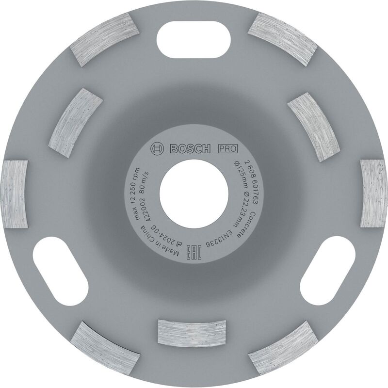 Bosch - Tête de ponçage pro Concrete 50 x 125 mm 22,23 mm - 2608601763