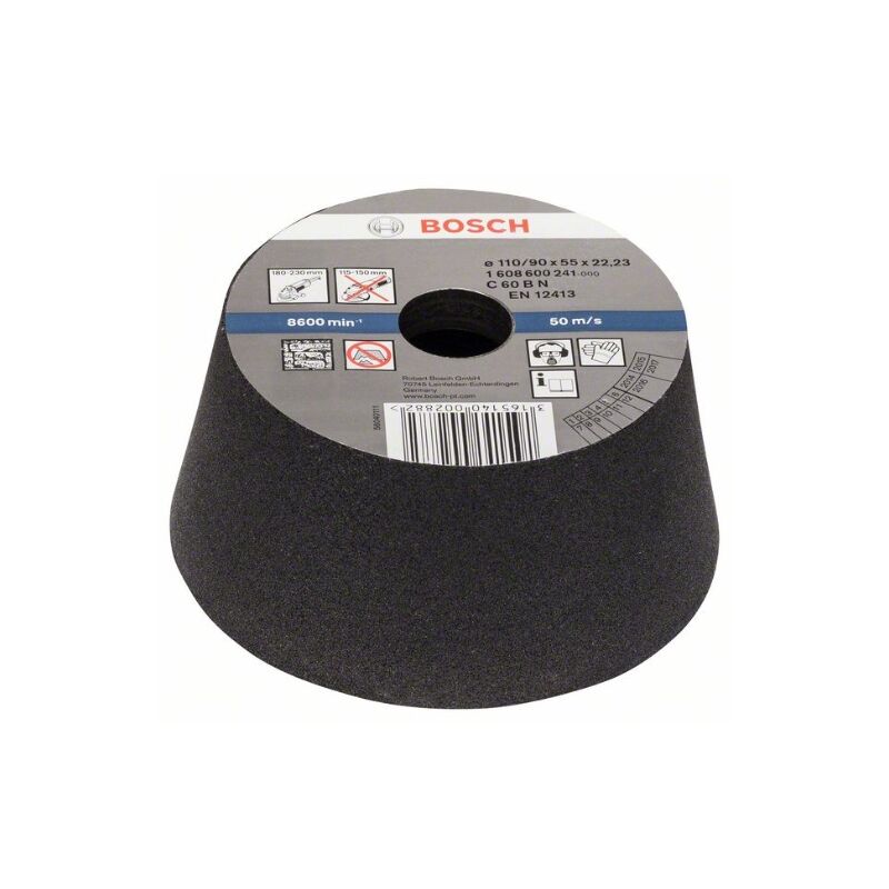 Bosch - Meule conique - pierre/béton 90 mm,mm, 110 mm, 55 mm, 54 mm, 54