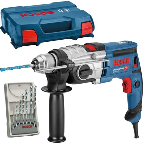 Bosch Professional – Perceuse à percussion 850W – 2 vitesses – KickBack Control – Mandrin automatique 13mm – Coffret L-Case avec forets béton et bois - GSB 20-2