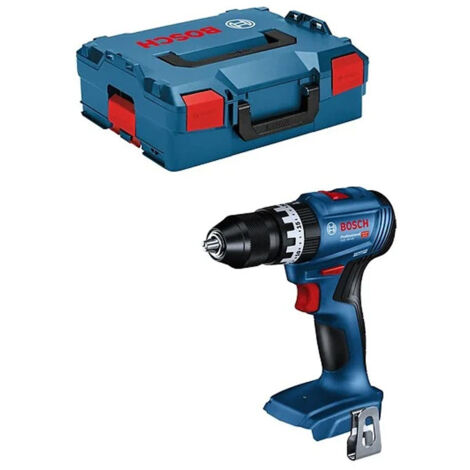 Bosch Professional – Perceuse-visseuse à percussion sans fil 18V – Moteur Brushless – Couple 45Nm pour béton et maçonnerie – Coffret L-BOXX 136 - 18V-45