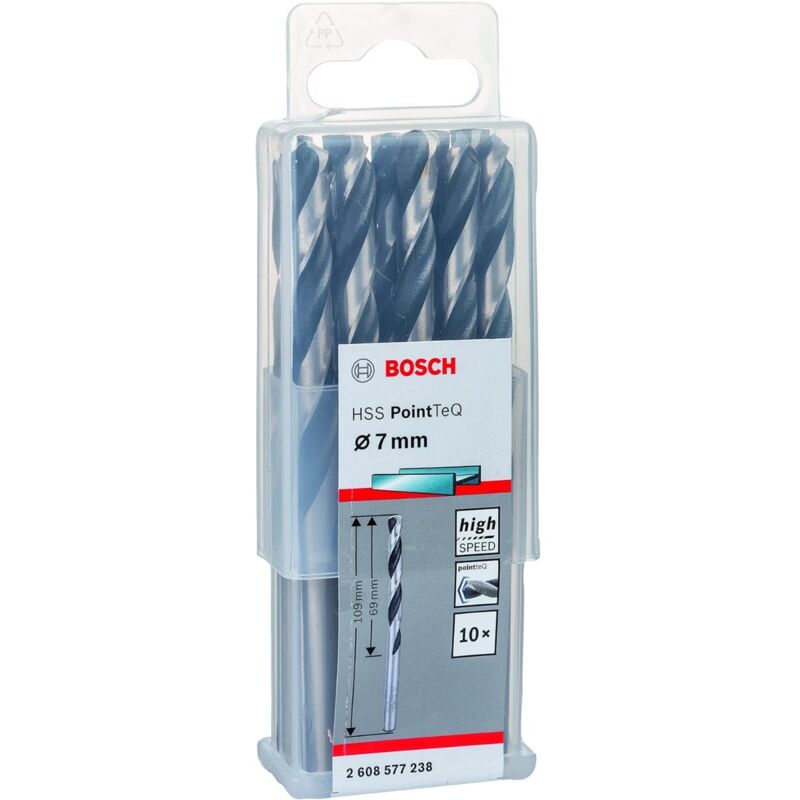 10 punte per trapano 7X69X109MM - Bosch