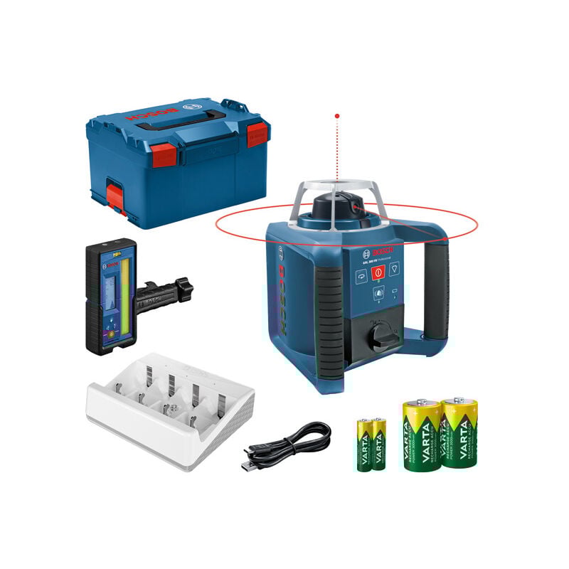 Laser rotatif Bosch grl 300 hv + lr 45 en l-boxx