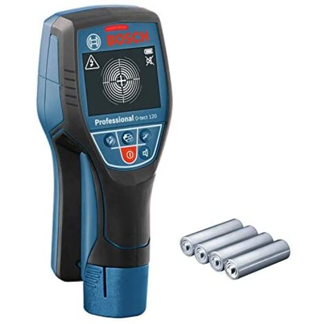 Bosch Professional – Scanner radar mural Bosch D-tect 120 – Détection jusqu'à 120 mm – Alimentation batterie lithium-ion 10,8 V – Précision ± 10 mm - DTECT120