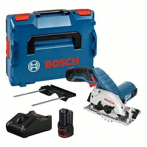 Bosch Professional Scie circulaire sans fil GKS 12V-26 Professional, avec 2 batteries 3,0 Ah, L-BOXX - 06016A1005