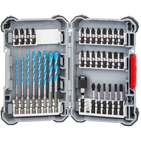 Bosch Professional Set da 35 Pz. Di Punte Multi Construction & Bit di avvitamento (Impact Control, Pick and Click, Accessori Avvitatori a impulsi)