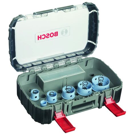 Bosch Professional Set di seghe da 9 pz. a tazza Special for Sheet Metal (per metalli e acciaio inox, Ø 22-64 mm, Accessorio Foratrice)