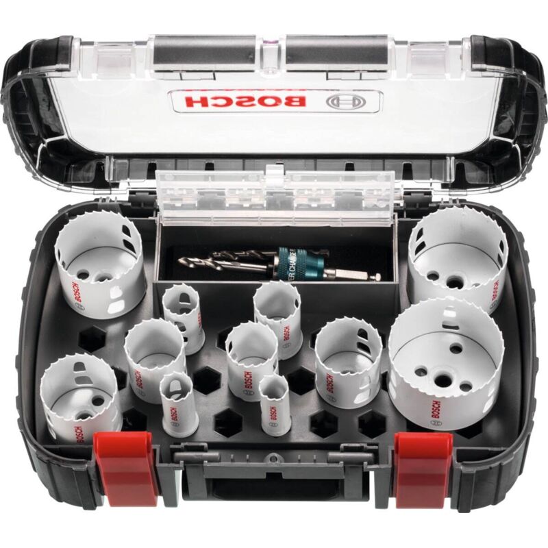 Bosch Professional Set da 14 pz. Seghe a Tazza Progressor for Wood & Metal (Universal, Ø 20-76 mm, Accessorio per Foratrice)