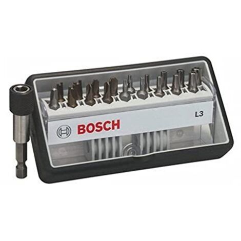 Bosch Professional Set Robust Line di bit di avvitamento L Extra Hard, 18 +1 pz. 25 mm, 18+1 pz. - 2607002569