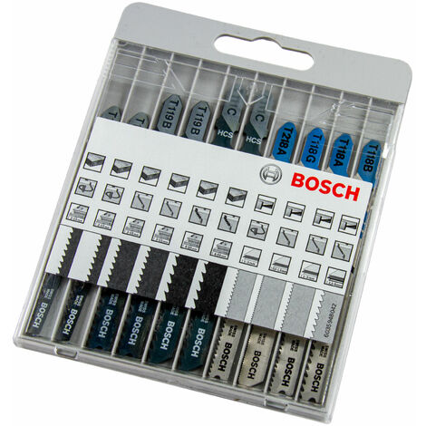 Bosch Professional Stichsägeblatt-Set X-Pro, 10-teilig, Basis Set für Holz & Metall