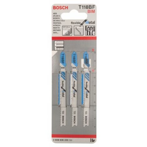 Bosch Professional T 118 BF Lame, Multicolor