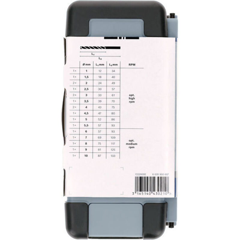 Hss-g ToughBox Set punte metallo 18 Pz. - Bosch