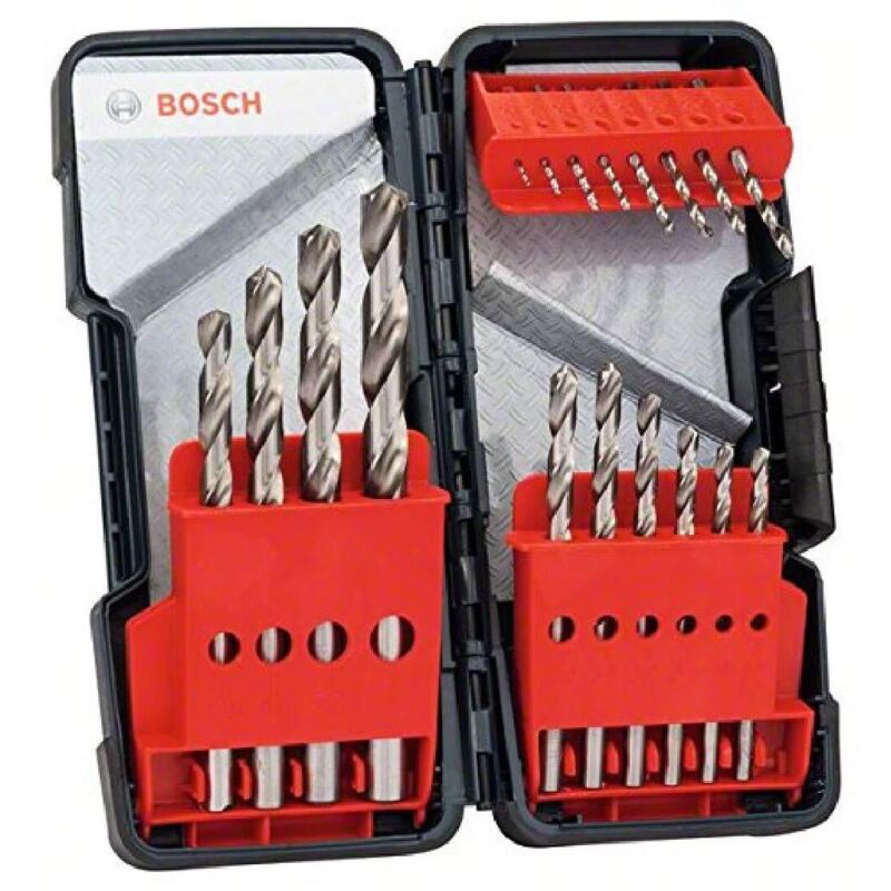 Bosch - hss-g ToughBox Set punte metallo 18 Pz