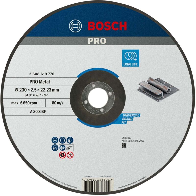 Bosch - pro Metal Trennscheibe 230 x 2,5 x 22,23 mm - 2608619776