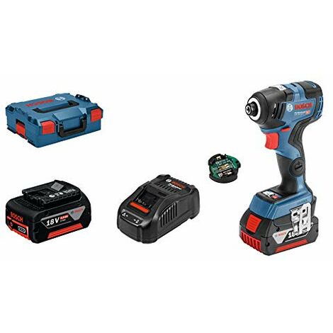 Bosch Professional 06019G4102 Visseuse à Chocs Sans-Fil GDR 18 V–200 C (18 V, Ø des Vis : M 6 – M 16, Couple
