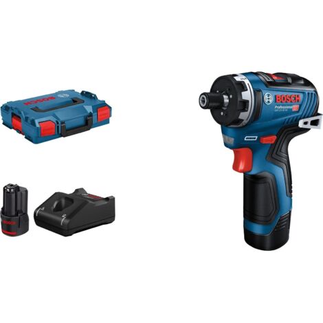 Bosch Professional – Visseuse sans fil 12V avec 2 batteries 3,0Ah – Moteur Brushless – Couple 35Nm pour vissage dans bois et métal – Coffret L-BOXX - 12V-35