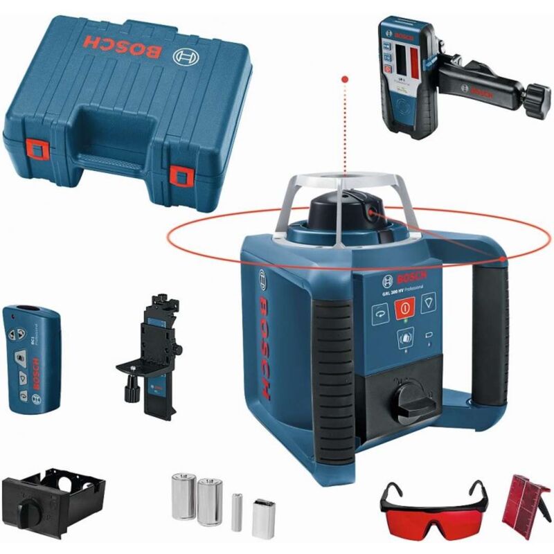 Bosch - Accessori - Laser rotante, portata 300 m, con accessori 0601061504