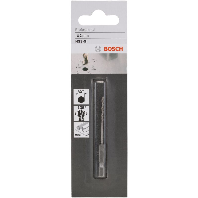 Bosch - Metallo esagonale trapano 2 mm
