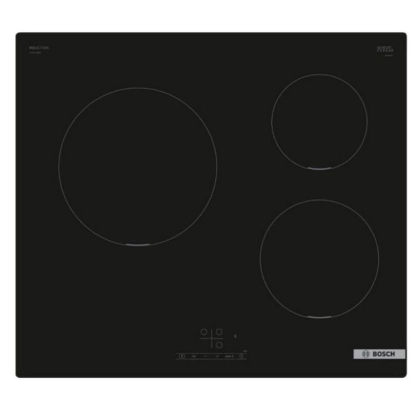 BOSCH PUC611BB5E Series 4 induction hob - 3 booster burners 3700W - Black