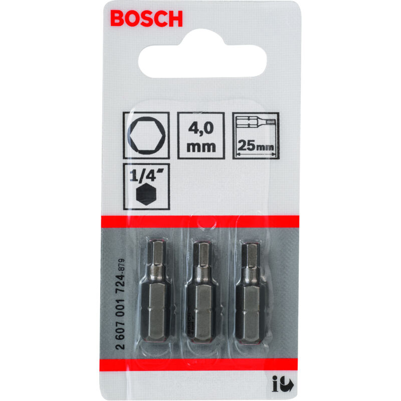 

2607001726 Punta de atornillar extra dura HEX 5, 25 mm - Bosch