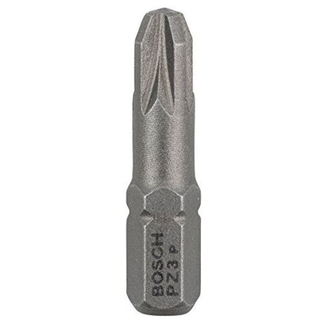 Bosch - Punta per cacciavite - per acciaio inox, legno dolce - 3 pezzi - pozidriv - PZ3