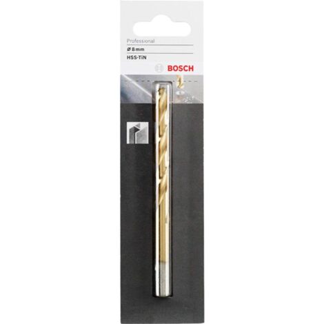 BOSCH - PUNTA PER METALLO HSS-TIN DIAM.8MM PROFESSIONAL