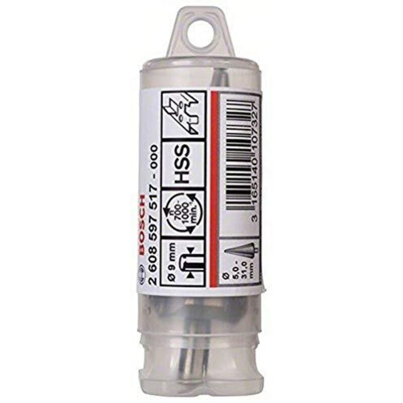Trapano a spirale HSS, cilindrico, 5 - 31 mm, 103 mm, 9 mm