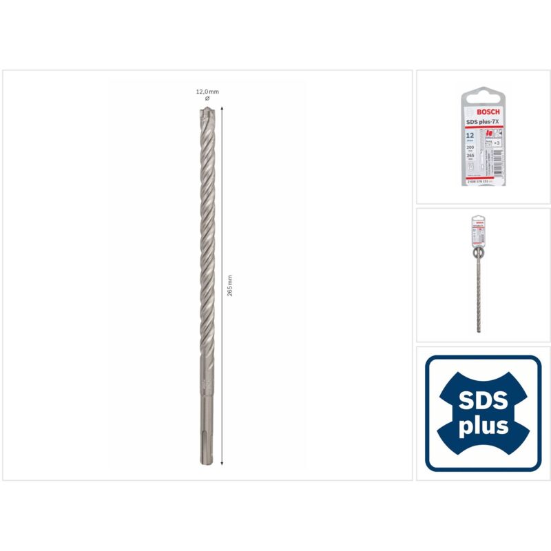 Sds Trapano Altro More-7X 12,0X200X265Mm Bosch