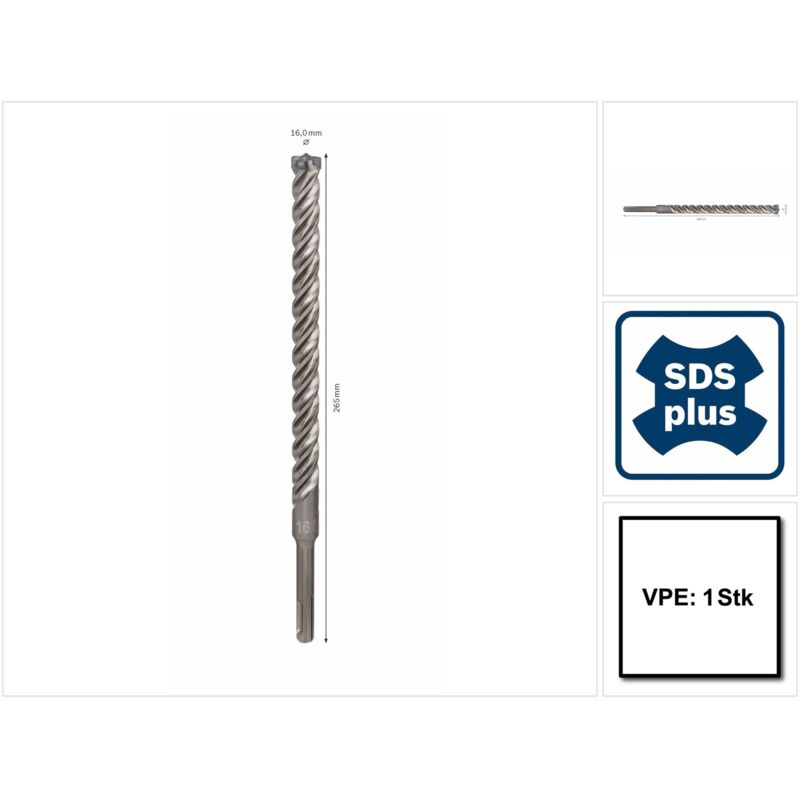 Sds Trapano Altro More-7X 16,0X200X265Mm Bosch