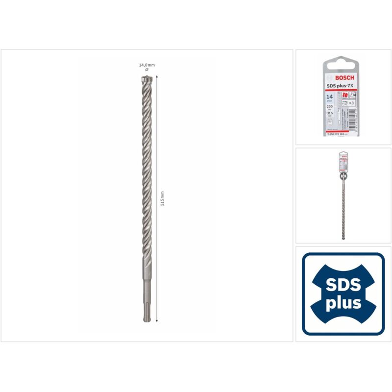 Sds Inoltre Trapano Più-7X 14X250X315Mm Bosch