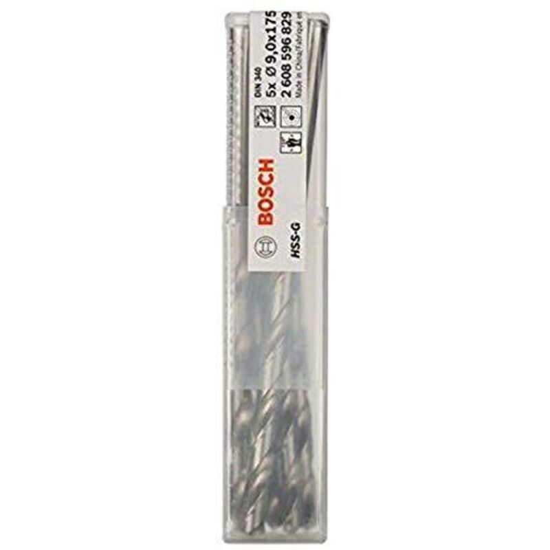 PRO Trapano a spirale HSS-G, 9 x 115 x 175 mm, set da 5 pezzi