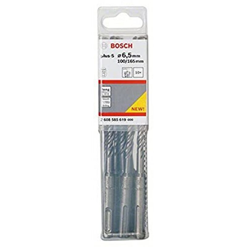 Trapano a martello SDS plus-5, 6,5 x 100 x 165 mm, confezione da 10