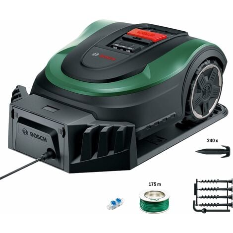 Bosch Rasenmäher Roboter Indego M+ 700 (mit 18V Akku und App-Funktion, Ladestation enthalten, Schnittbreite 19 cm, für Rasenflächen bis 700 m²)
