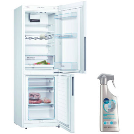 BOSCH réfrigérateur frigo combiné blanc 289L froid brassé Eclairage LED