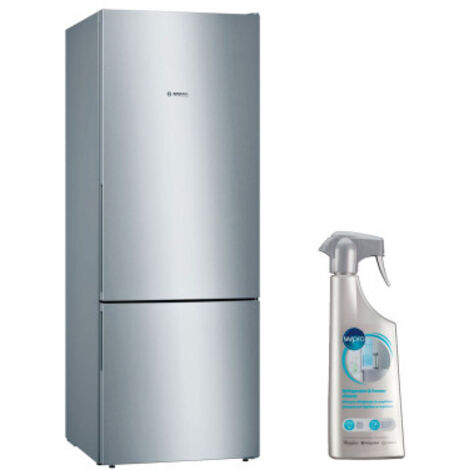 BOSCH Réfrigérateur frigo combiné inox 503L Froid brassé Largeur 70cm