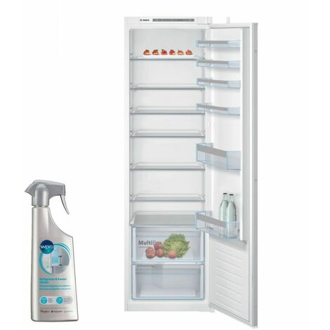 BOSCH réfrigérateur frigo simple porte intégrable 319L Froid statique FreshSense - Blanc