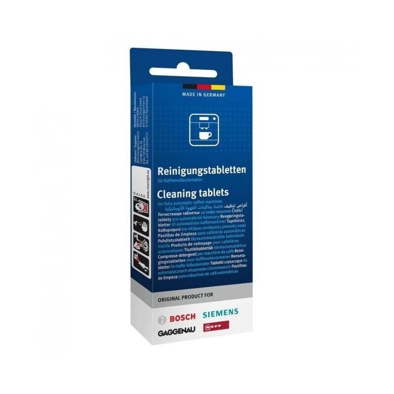 Bosch - Pastilles nettoyantes (10pcs) d'origine 00311970 / TCZ6001 pour machine à café