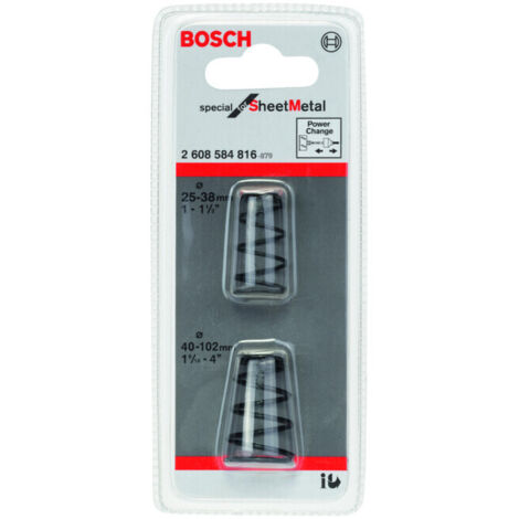 Bosch – Ressort éjecteur pour scie cloche – Longueur 150 mm – Pour Sheet Metal – Ejection rapide des chutes – Pack de 2 pièces