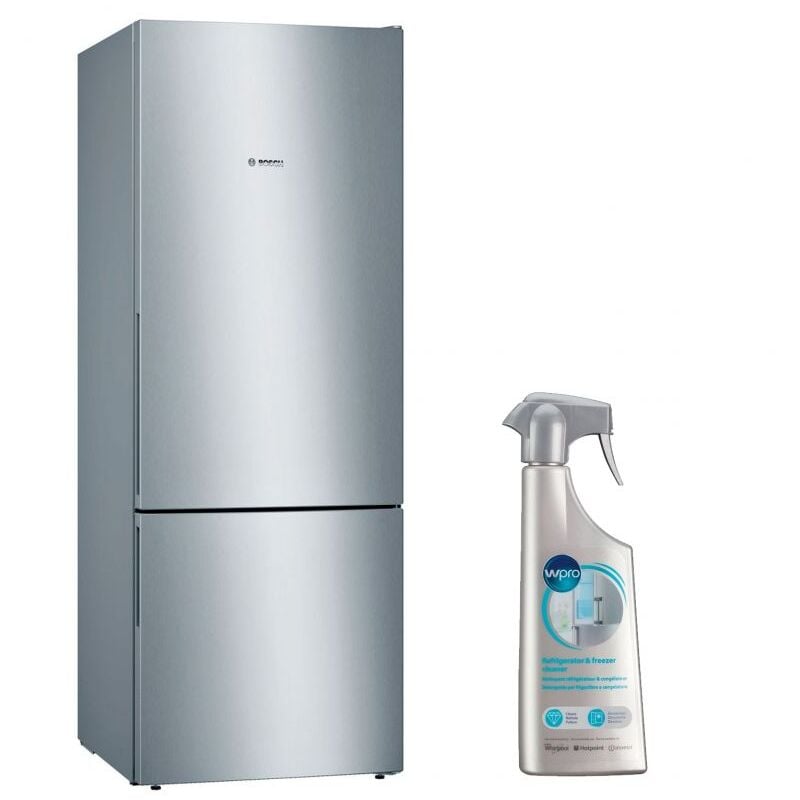 Réfrigérateur frigo combiné inox 503L Froid brassé Largeur 70cm - Inox - Bosch