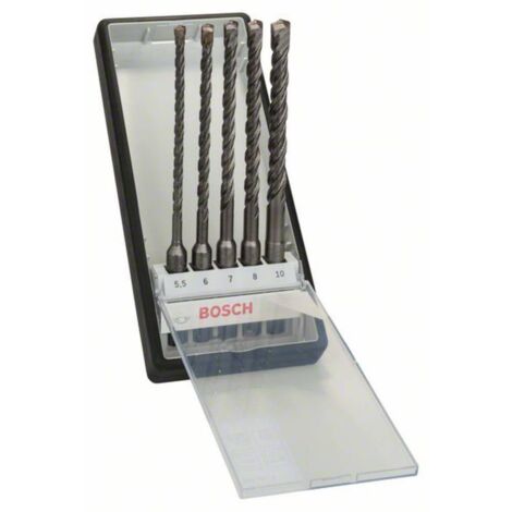 Bosch Robust Line - Set punte per trapano SDS plus, 5 pezzi