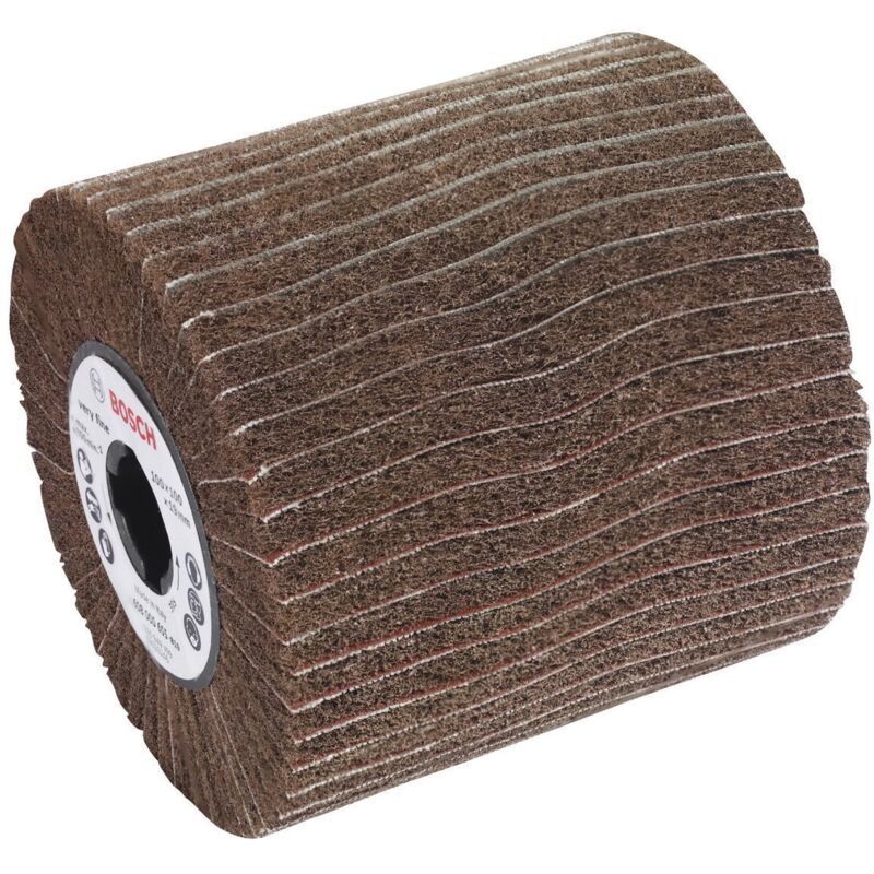 Bosch - Rouleau abrasif à lamelles avec non-tissé 19 mm super fin 100 mm - 2608000605