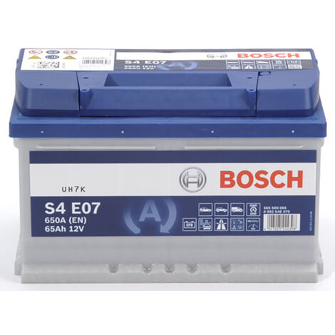 Bosch S4E07 Batterie de Voiture 65A/h-650A