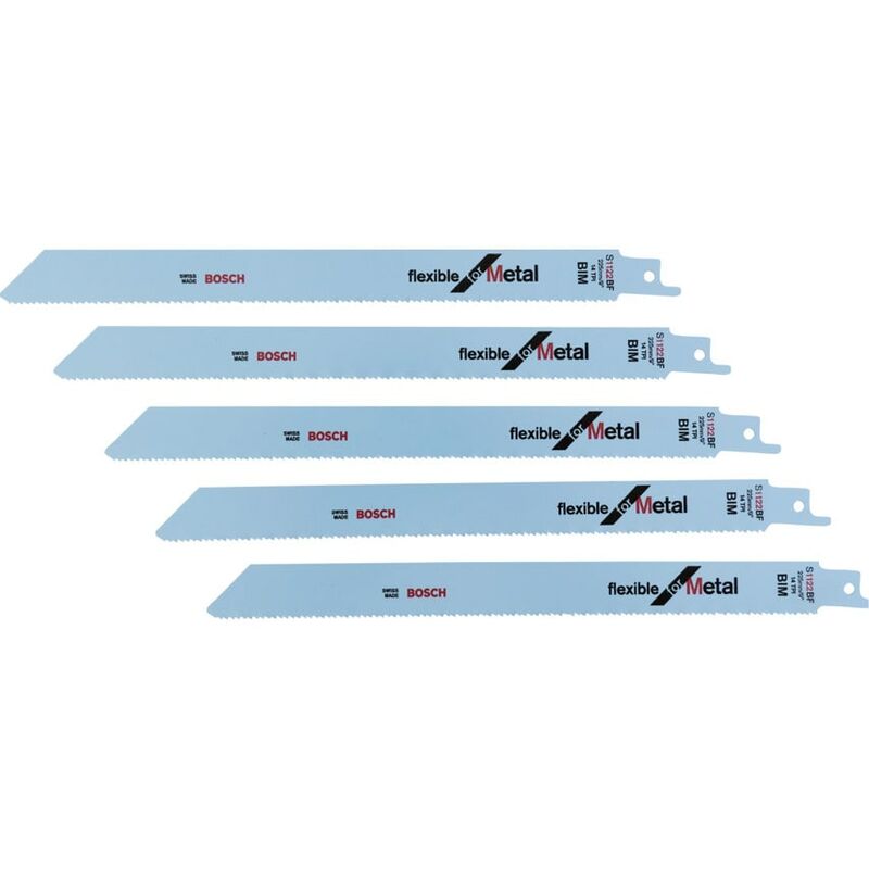 S 1122 bf Flexible for Metal Sabre Saw Blades 225 x 19 x 0.9mm (2608656019 - Bosch