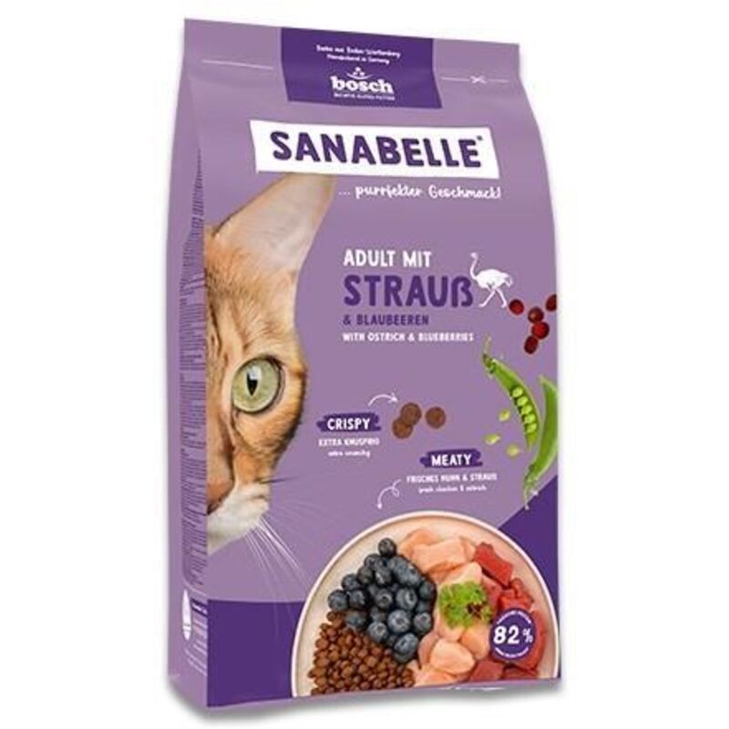 Bosch Sanabelle Adult Struzzo Cibo per Gatti 8 kg Naturale