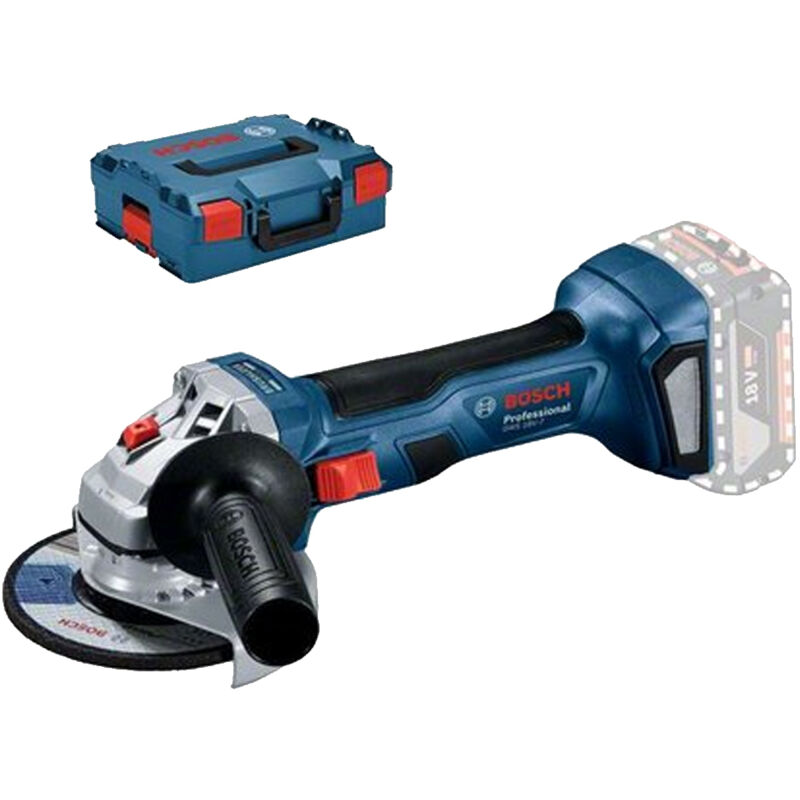 18V System meuleuse angulaire sans-fil gws 18V-7 (ø disque 115 mm, capot de protection, poignée supplémentaire, flasque de serrage, écrou de serrage,
