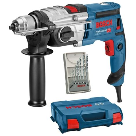 Bosch Schlagbohrmaschine GSB 20-2 im Set mit Steinbohrer-Set im L-Case